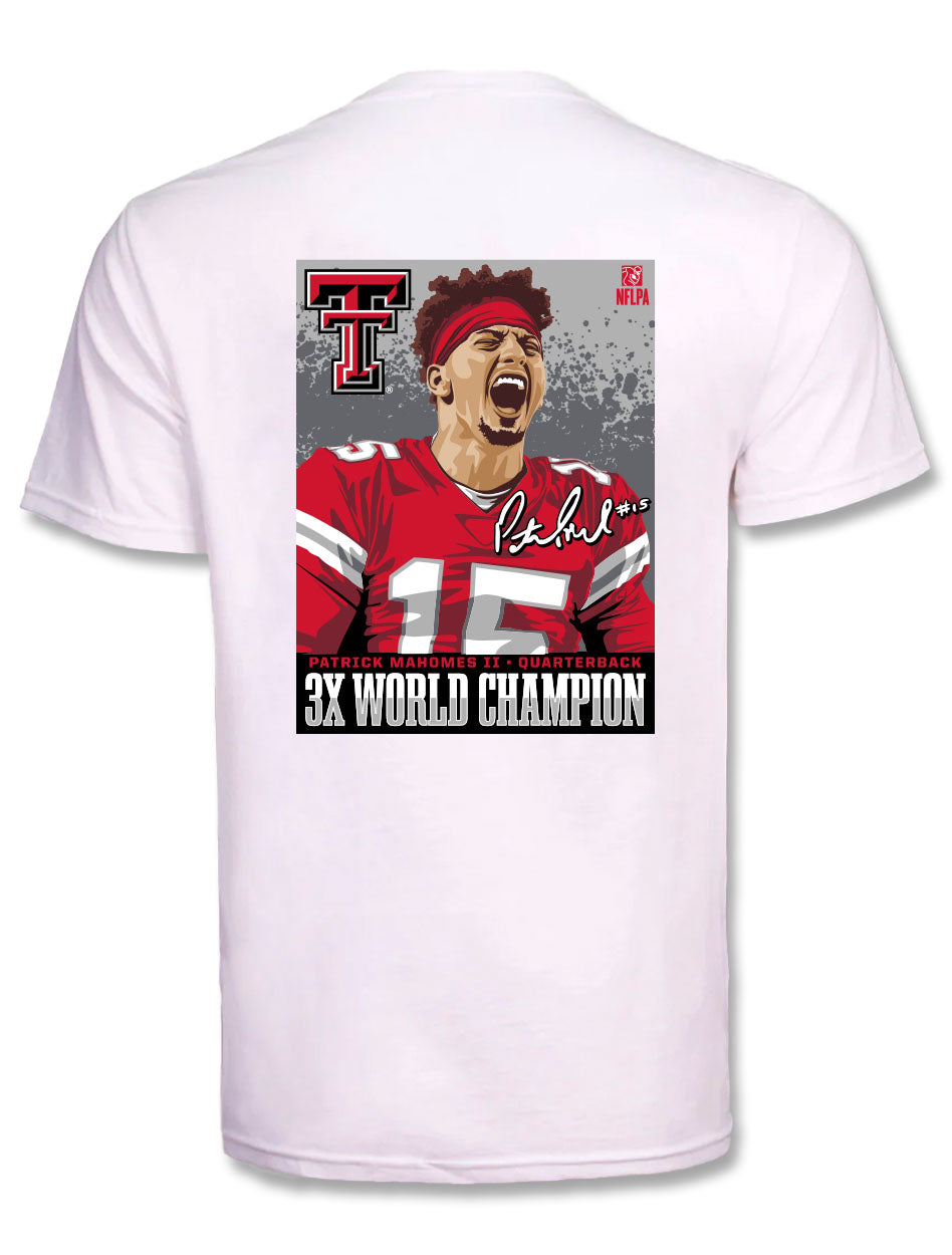 Texas Tech Mahomes "3X As Loud" White T-Shirt