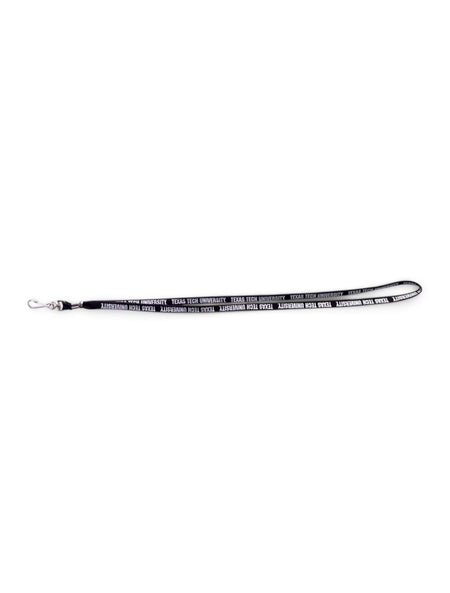 MCM Texas Tech Red Raiders Texas Tech University Lanyard – Black front view