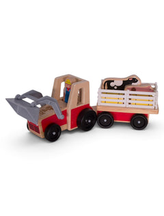 Melissa & Doug Texas Tech Farm Tractor Play Set – Back view