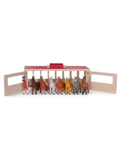 Melissa & Doug Texas Tech Red Raider Horse Stable Play Set – Back view