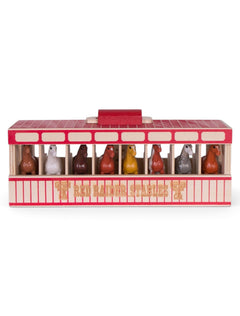Melissa & Doug Texas Tech Red Raider Horse Stable Play Set – Front view