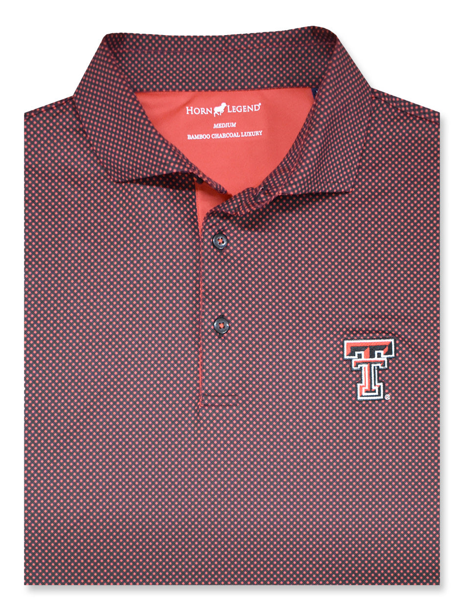 Texas Tech Double T "Team Color Dot" Varsity Tailgate Men's Polo