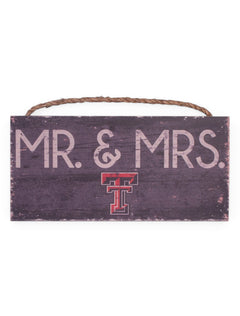 Mr. And Mrs. Double T Sign - Texas Tech – Front view