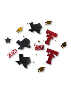 Texas Tech Graduation Table Confetti