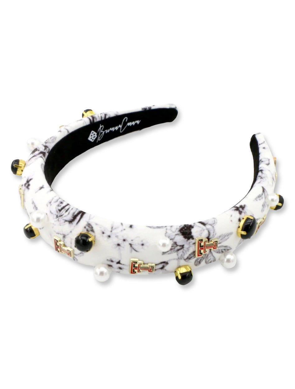 Texas Tech Floral Toile Logo Headband