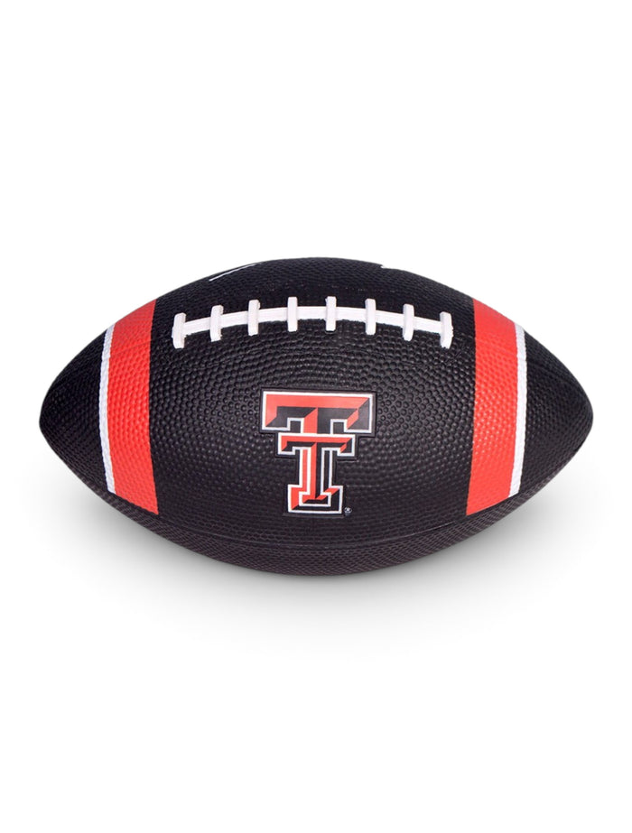 Nike Texas Tech Double T Black Mini Football – Front view