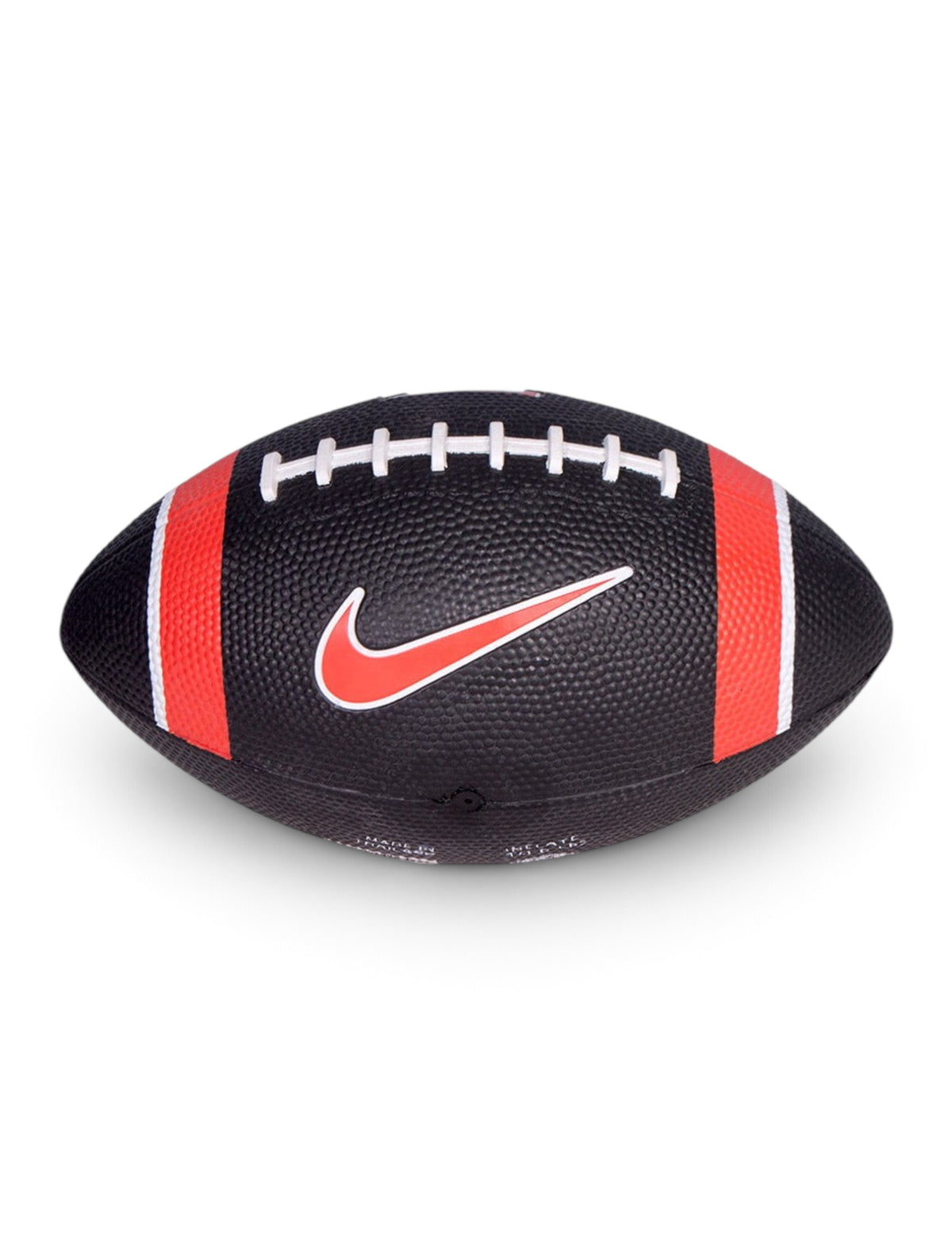 Nike Texas Tech Double T Black Mini Football – Side view
