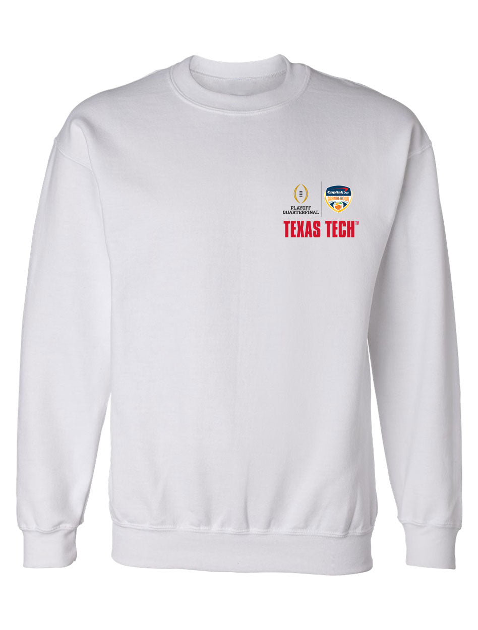 Texas Tech 2025 CFP Orange Bowl - Crew - Orange You Glad - WHITE