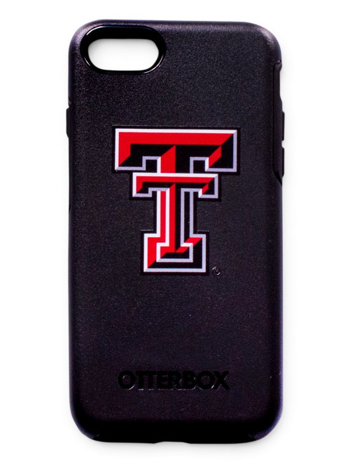 Outterbox Texas Tech Red Raiders Double T on Black Cell Phone Case – Front view