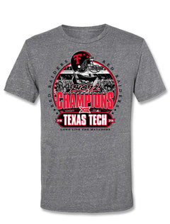 Texas Tech Big 12 CHAMPS - T-Shirt - Parade - Triblend Grey