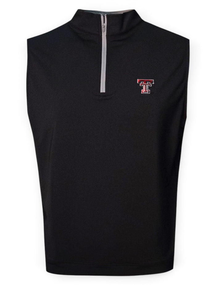 Peter Millar Texas Tech Red Raiders "Galway" 1/4 Zip Vest – Front view
