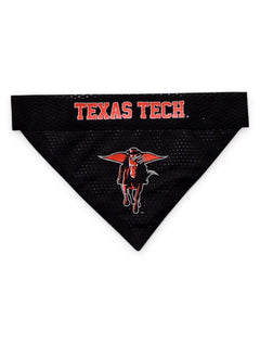 Pets First Texas Tech Red Raiders Reversible Dog Bandana – Front view