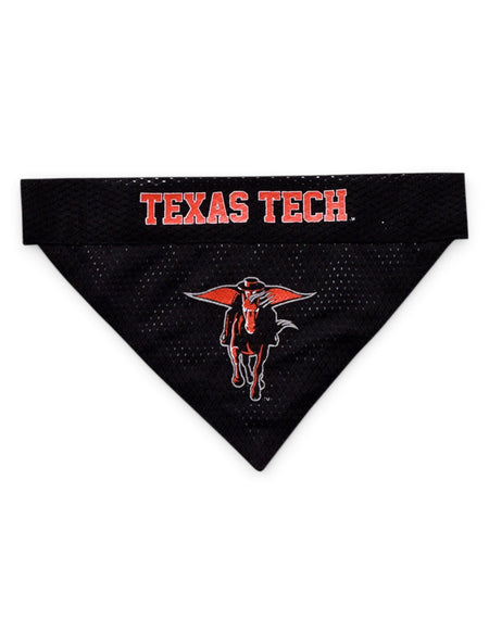 Pets First Texas Tech Red Raiders Reversible Dog Bandana – Front view