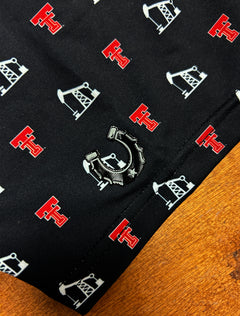 Texas Tech Dark Horse "Pumpjack Mentality" Premium Black Men's Polo