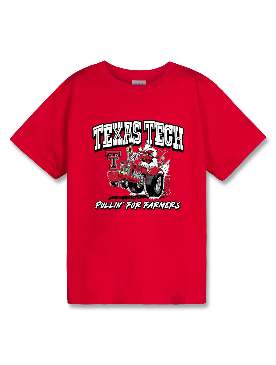 Texas Tech "Pullin' for Farmers" YOUTH T-shirt