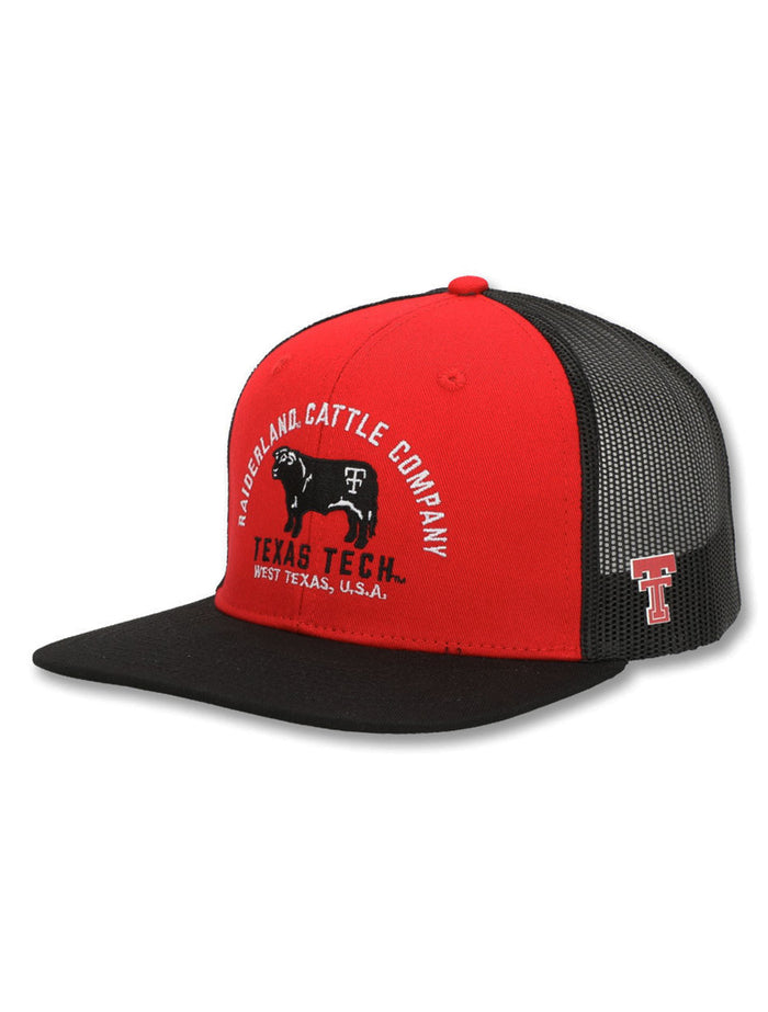 Texas Tech Dark Horse "Raiderland Cattle Co" Red Snapback Cap
