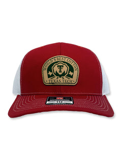 Texas Tech "Best Cotton" Leather Patch 112 Red Snapback Cap