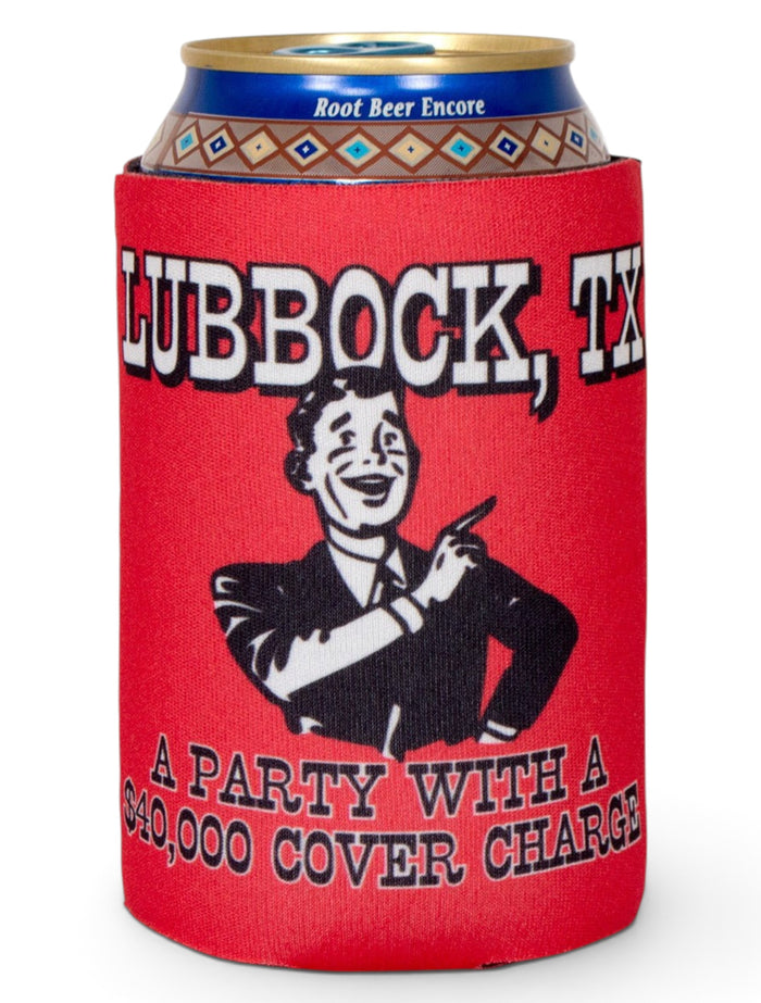 Relive the Party Red Can Cooler- Texas Tech – Front view