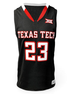 Retro Brand Texas Tech Red Raiders Jarrett Culver #23 Tackle Twill Jersey – Back view