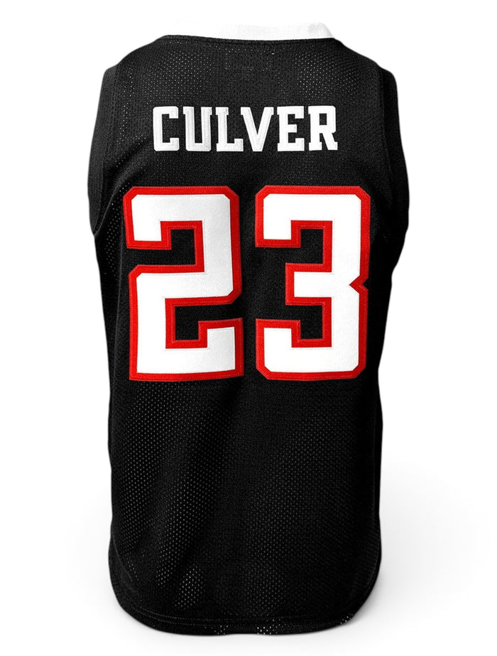 Retro Brand Texas Tech Red Raiders Jarrett Culver #23 Tackle Twill Jersey – Front view