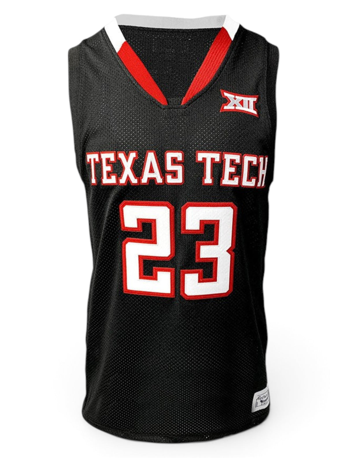 Retro Brand Texas Tech Red Raiders YOUTH Jarrett Culver #23 Tackle Twill Jersey – Front view