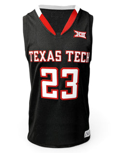 Retro Brand Texas Tech Red Raiders YOUTH Jarrett Culver #23 Tackle Twill Jersey – Front view