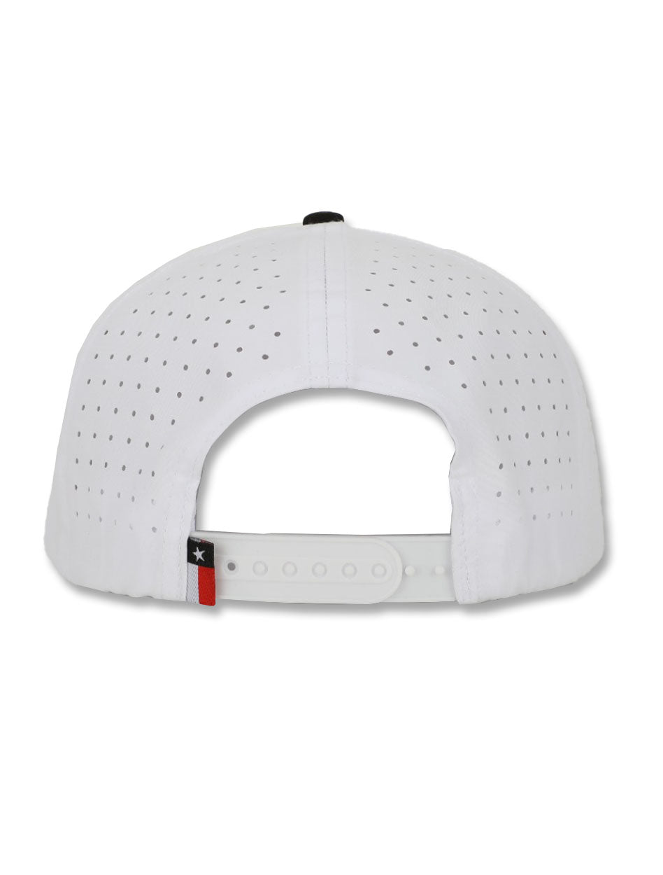 Texas Tech Dark Horse "Retro Splash" White Sport Snapback Cap