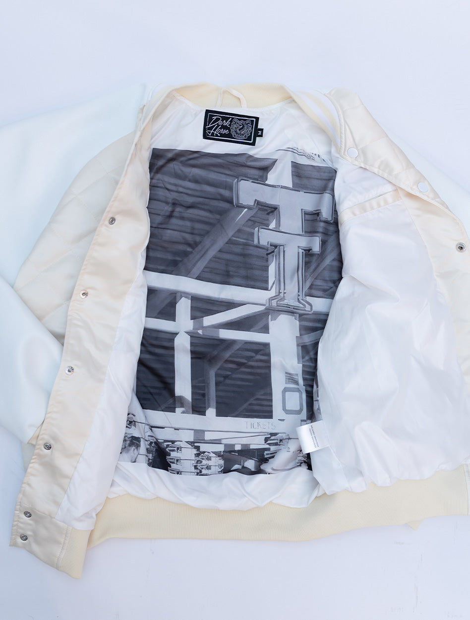 Texas Tech Dark Horse "Rider Heritage" Quilted Varsity Jacket