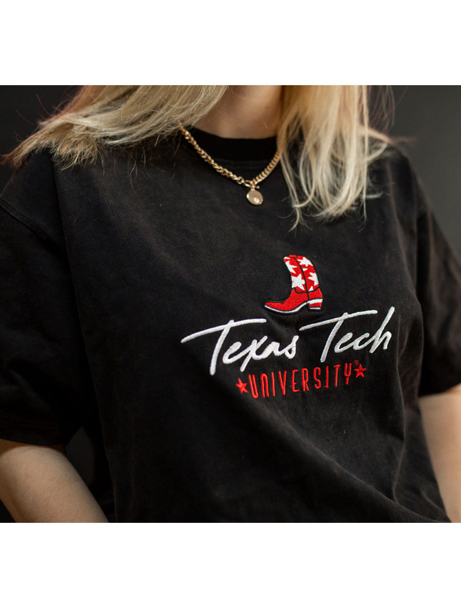 Dark Horse Texas Tech "Rockin Boot" Heavyweight Washed T-Shirt