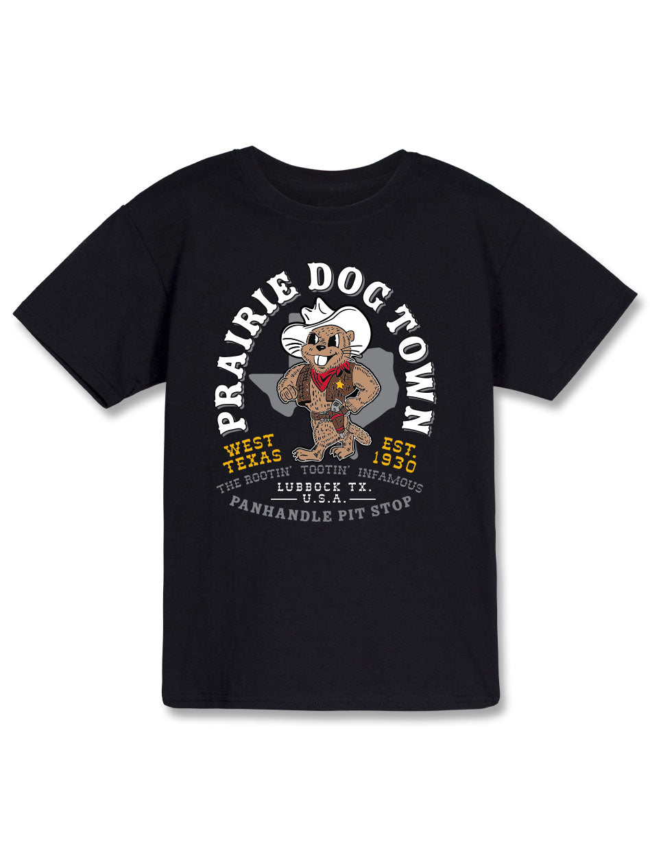 Texas Tech "Rootin Tootin Prairie Dog Town®" YOUTH Short Sleeve T-Shirt