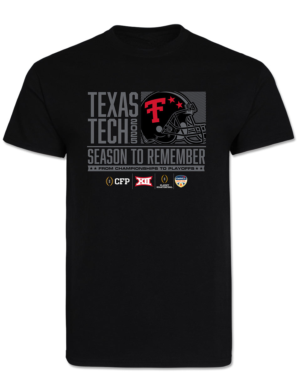 Texas Tech 2025 Football "Season To Remember" T-Shirt