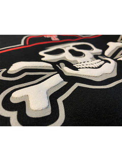 Texas Tech "Skull & Bones" Puff Print Black Comfort T-Shirt