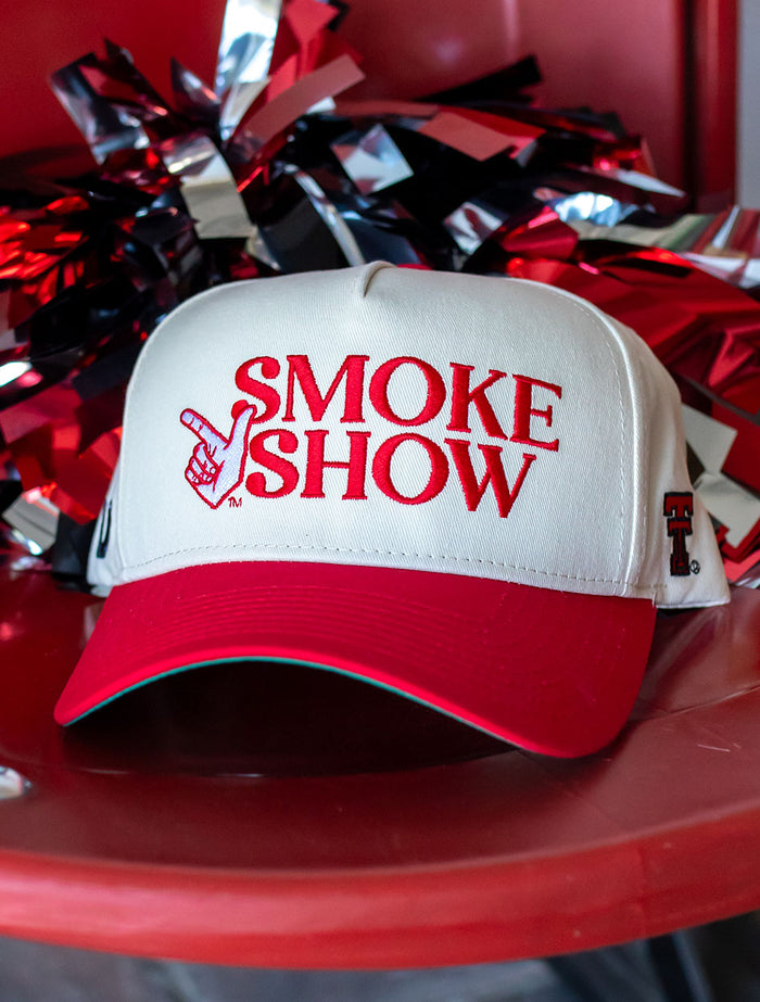 Texas Tech Dark Horse "Smoke Show" Ivory Snapback Cap