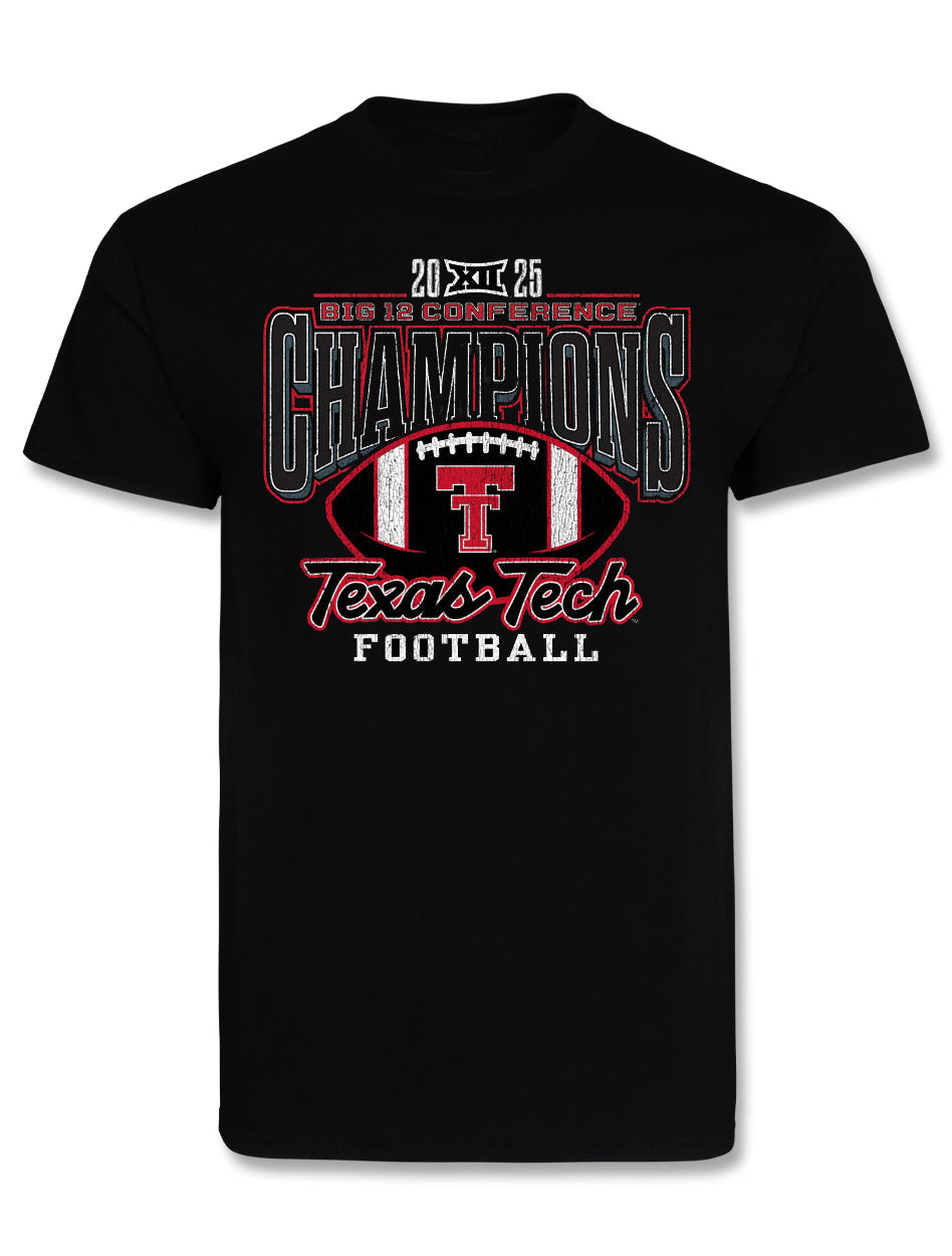 Texas Tech Big 12 CHAMPS - T-Shirt - Staple - BLACK