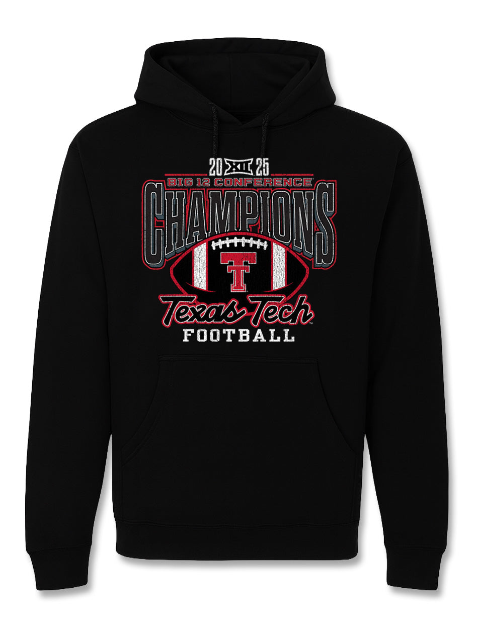 Texas Tech Big 12 CHAMPS - Hood - Staple - BLACK
