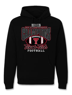Texas Tech Big 12 CHAMPS - Hood - Staple - BLACK