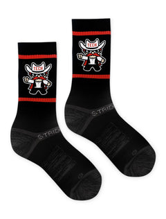 Strideline Texas Tech Red Raiders Raider Red Crew Socks – Front view