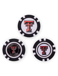 Team Golf Texas Tech Golf Chip Markers – Front view
