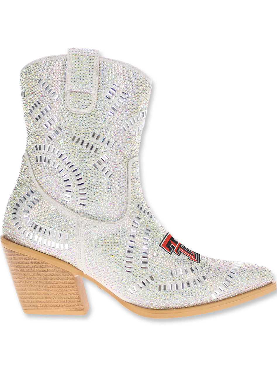 Vaccari Texas Tech "Jade" Rhinestone Bootie