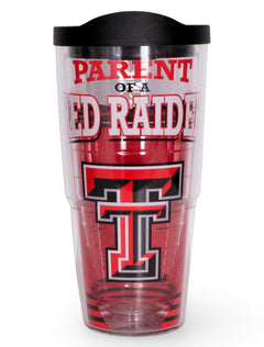 Tervis Texas Tech Parent of a Red Raider 24oz Travel Tumbler – Front view