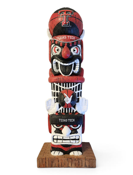 Texas Tech 16" Basketball Tiki Totem – Front view