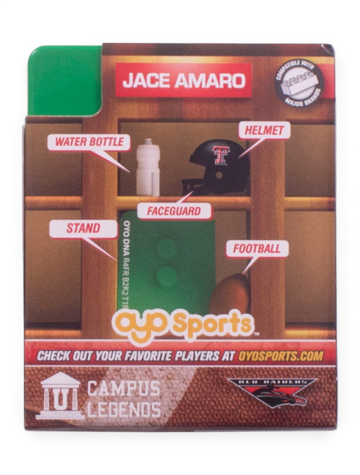 Texas Tech #22 Jace Amaro Minifigure – Image 5 view
