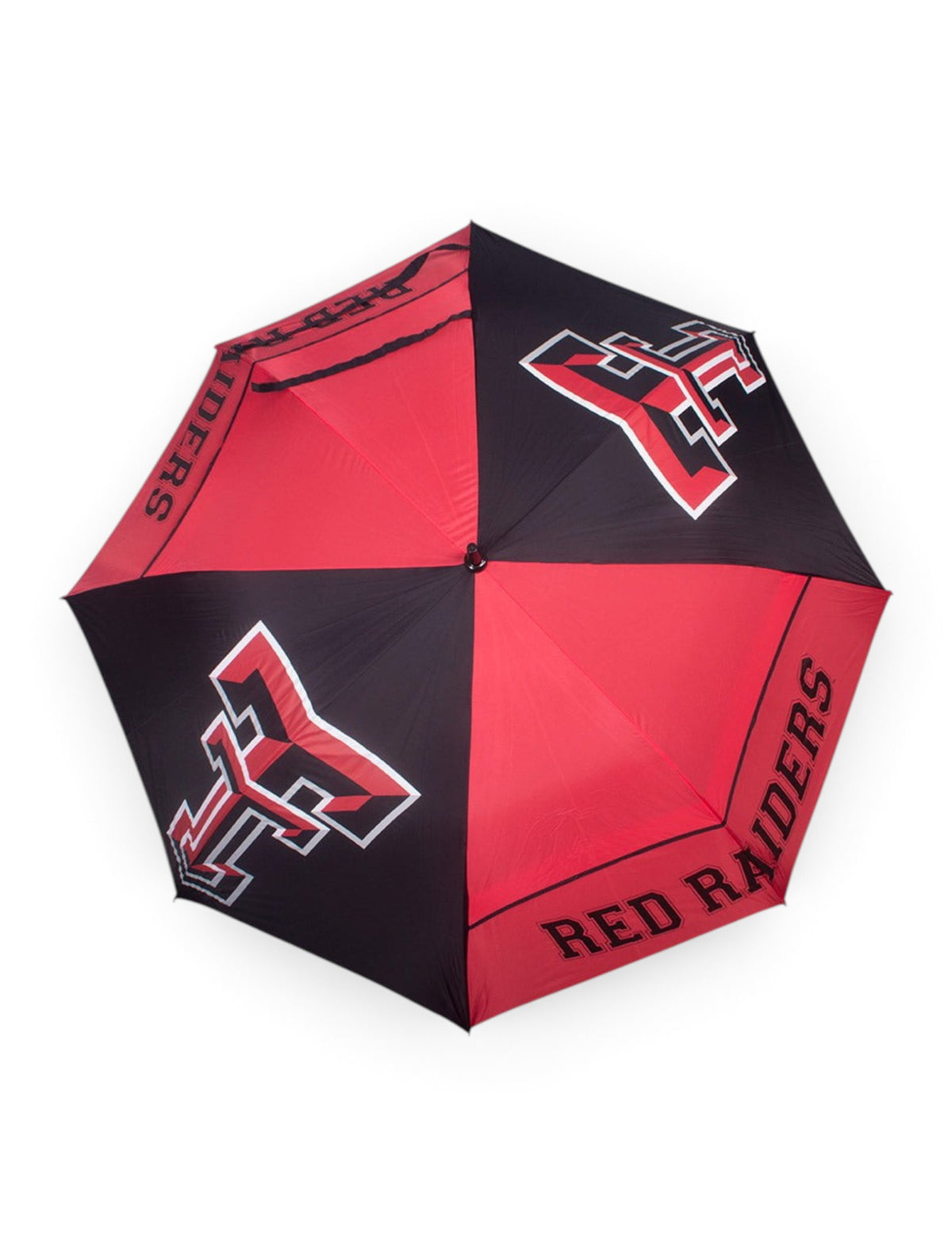 Texas Tech 62" Hybrid Black Umbrella – Front view