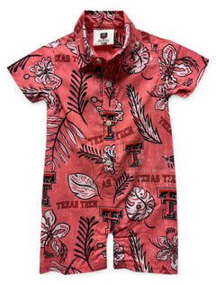Texas Tech "Aloha" Infant Boys Romper – Front view