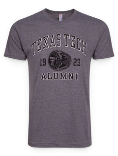 Texas Tech "Alumni Ring" Heather Grey T-Shirt – Front view