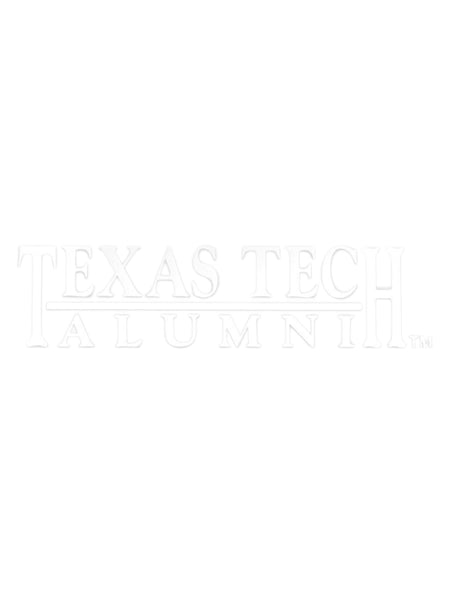 Texas Tech Alumni White Decal – Front view