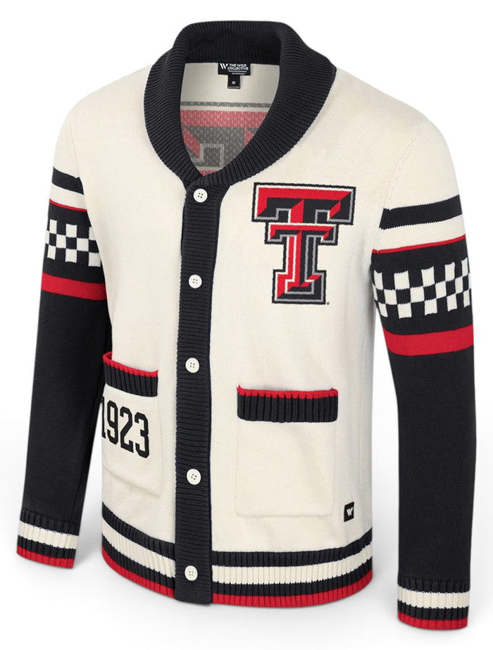 Texas Tech Arena Jacquard Cardigan – Front view