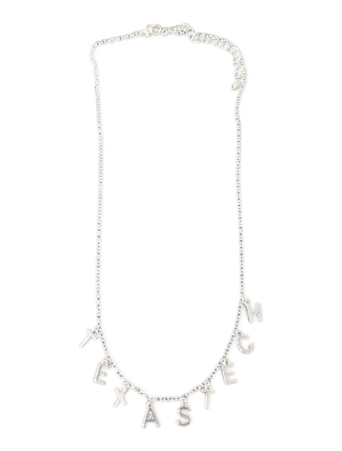 Texas Tech "Babs" Letter Necklace – Front view
