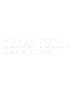 Texas Tech Basketball White Decal – Front view