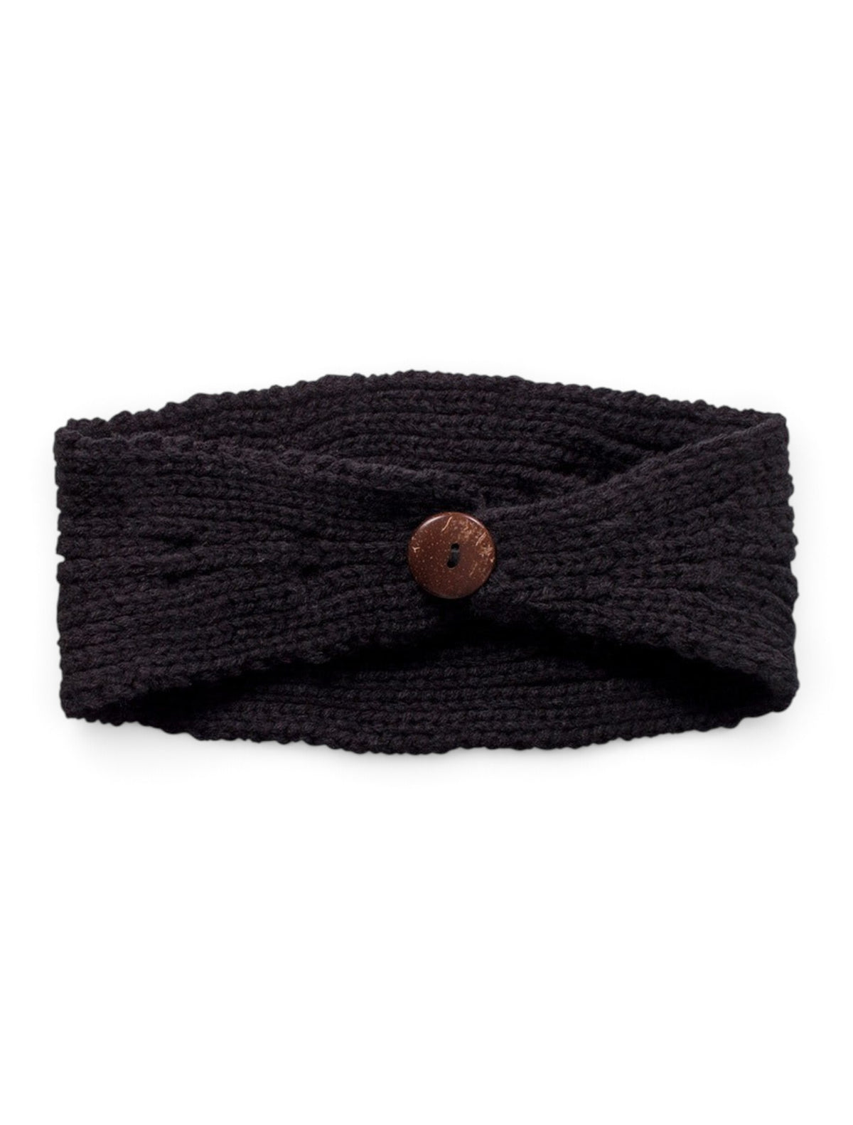 Texas Tech Beaded Double T on Black Knit Headband – Side view